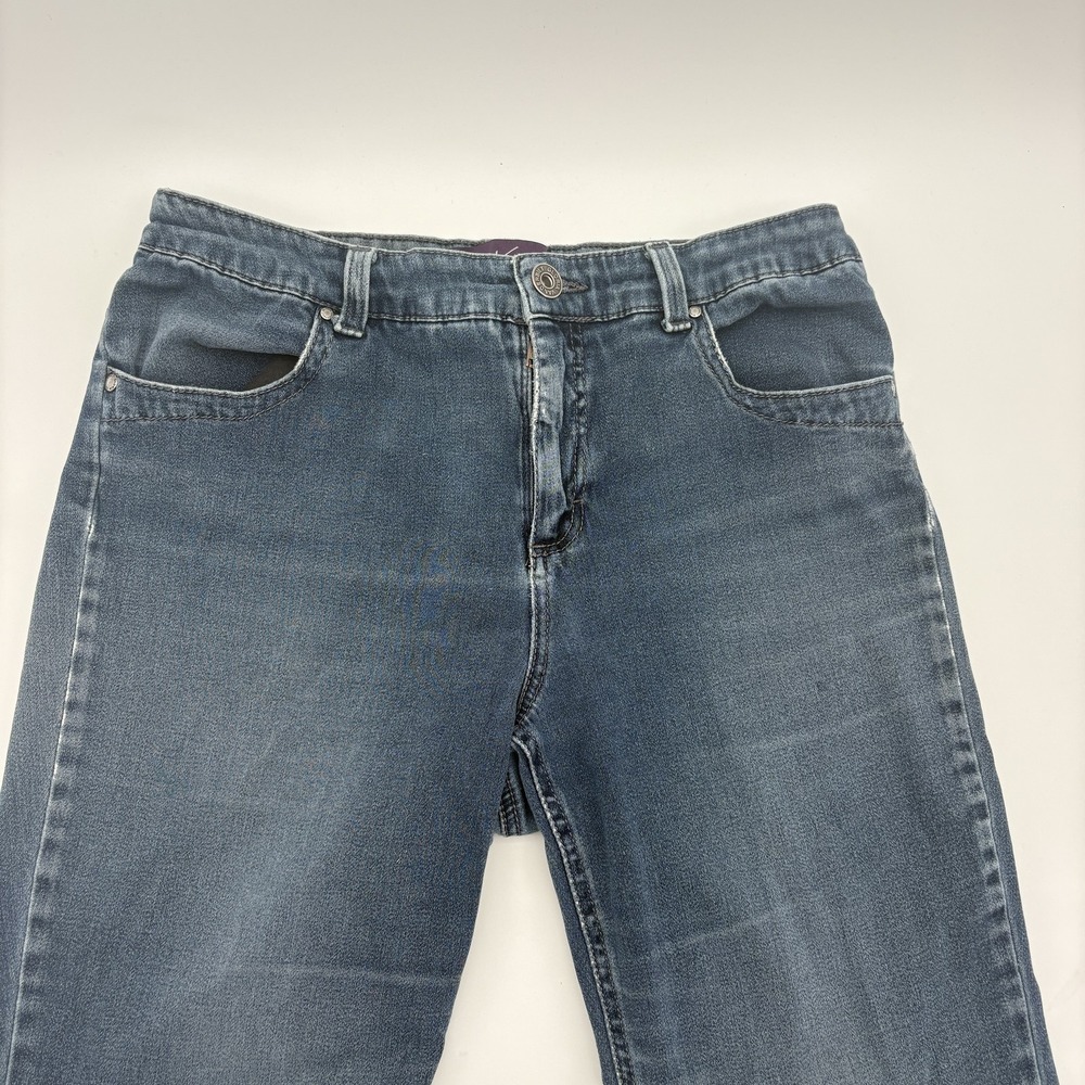 Gloria Vanderbilt Jeans Womens 18 Blue Medium Wash Straight Leg Denim Pants